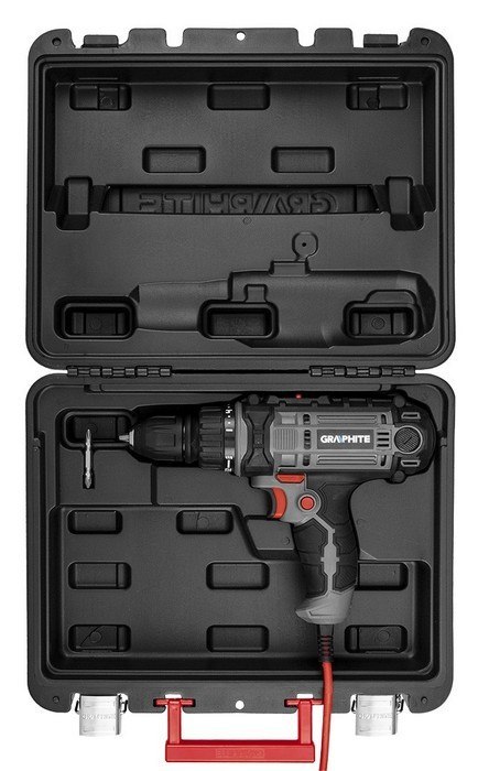 WIERTARKO-WKRĘTARKA 300W, UCHWYT SAMOZACISKOWY 10MM, WALIZKA GRAPHITE WIERTARKO-WKRĘTARKA 300W, UCHWYT SAMOZACISKOWY 10MM, WALIZKA GRAPHITE