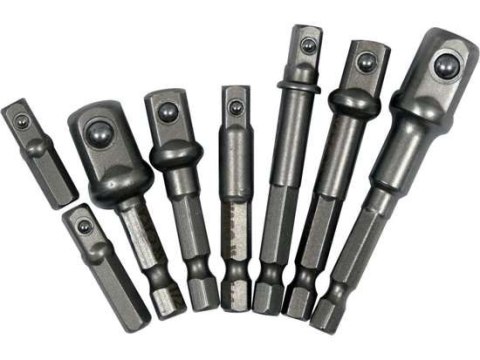 ZESTAW ADAPTERÓW HEX DO NASADEK 8SZT. YATO ZESTAW ADAPTERÓW HEX DO NASADEK 8SZT. YATO