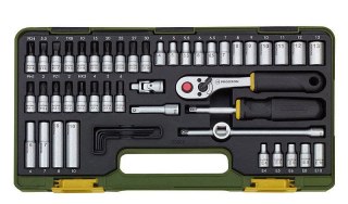 ZESTAW KLUCZY NASADOWYCH 1/4''Z GRZECHOTKĄ 50CZ. PROXXON