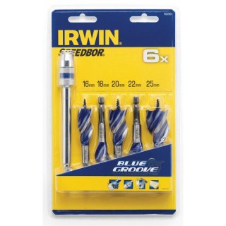 ZESTAW WIERTEŁ DO DREWNA BLUE GROOVE 6X 5 EL. IRWIN