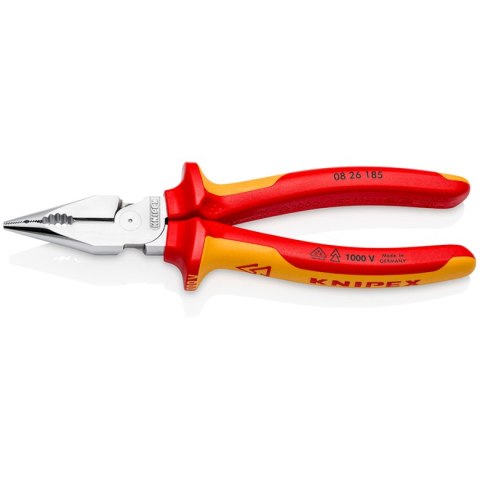 SZCZYPCE UNIWERSALNE, OSTRO ZAKOŃCZONE SZCZĘKI PCV185MM. KNIPEX SZCZYPCE UNIWERSALNE, OSTRO ZAKOŃCZONE SZCZĘKI PCV185MM. KNIPEX