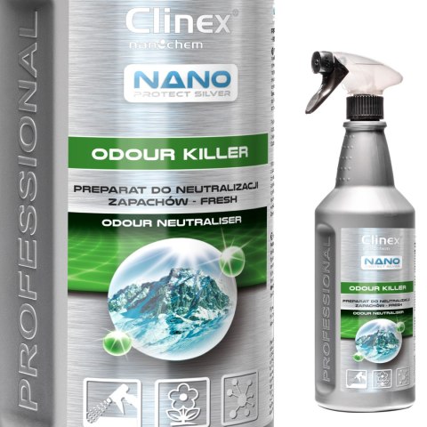 Odświeżacz powietrza do neutralizacji zapachów CLINEX Nano Protect Silver Odour Killer - Fresh 1L Odświeżacz powietrza do neutralizacji zapachów CLINEX Nano Protect Silver Odour Killer - Fresh 1L