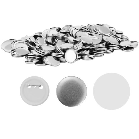 Przypinki badziki butony piny do ubrań 1000 szt. śr. 58 mm Przypinki badziki butony piny do ubrań 1000 szt. śr. 58 mm