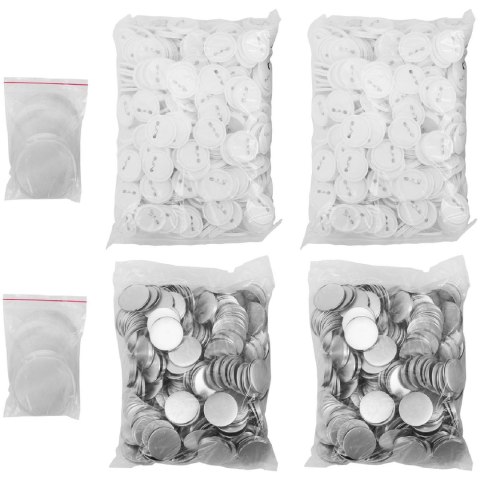 Przypinki badziki butony piny do ubrań 1000 szt. śr. 58 mm Przypinki badziki butony piny do ubrań 1000 szt. śr. 58 mm