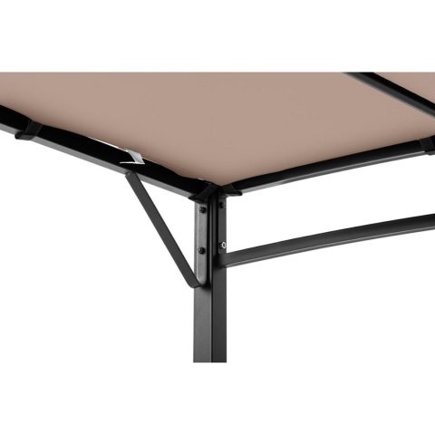 Zadaszenie ogrodowe altana wolnostojąca 4 x 3 x 2.5 m beżowa Zadaszenie ogrodowe altana wolnostojąca 4 x 3 x 2.5 m beżowa