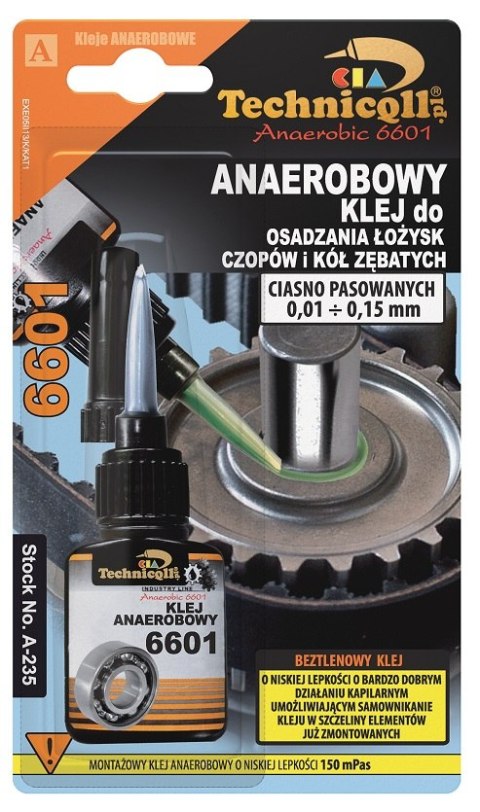 KLEJ ANAEROBOWY 6601 10G TECHNICQLL KLEJ ANAEROBOWY 6601 10G TECHNICQLL