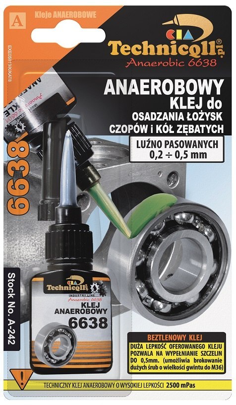 KLEJ ANAEROBOWY 6638 10G TECHNICQLL KLEJ ANAEROBOWY 6638 10G TECHNICQLL