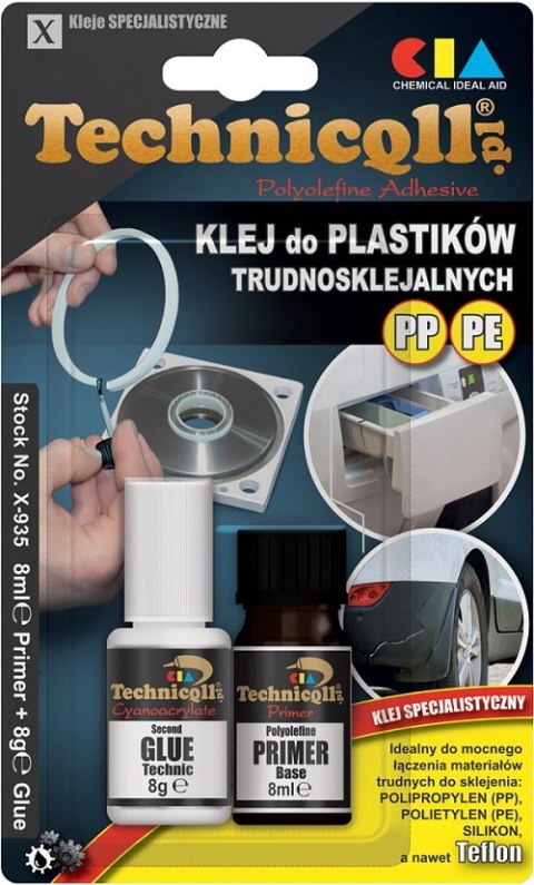 KLEJ DO PP PE PTFE 8G+8ML TECHNICQLL KLEJ DO PP PE PTFE 8G+8ML TECHNICQLL