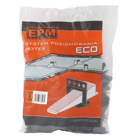 SYSTEM UKŁADANIA PŁYTEK ECO 100 KLIPSÓW 1MM EPM SYSTEM UKŁADANIA PŁYTEK ECO 100 KLIPSÓW 1MM EPM