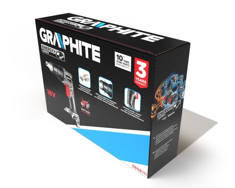 WKRĘTARKA AKUM. BEZSZCZ.1/4''DO PŁYT G/K ENERGY+ 18V BEZ AKU GRAPHITE WKRĘTARKA AKUM. BEZSZCZ.1/4''DO PŁYT G/K ENERGY+ 18V BEZ AKU GRAPHITE