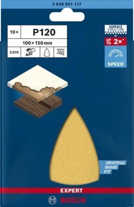 PAPIER ŚCIERNY EXPERT EXC470 100*150MM G120 10PC BOSCH PAPIER ŚCIERNY EXPERT EXC470 100*150MM G120 10PC BOSCH