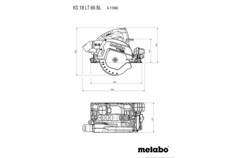 PILARKA TARCZOWA AKUMULATOROWA KS 18 LTX 66 BL METABO PILARKA TARCZOWA AKUMULATOROWA KS 18 LTX 66 BL METABO