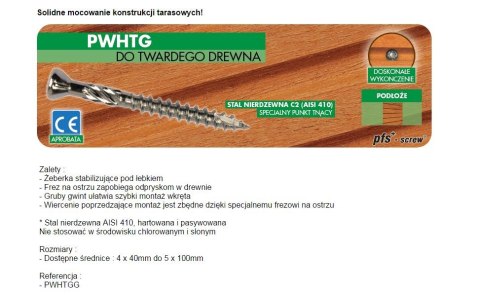 WKRĘT DO DREWNA TWARDEGO TROPIC C2 4*30MM T15 UN WKRĘT DO DREWNA TWARDEGO TROPIC C2 4*30MM T15 UN