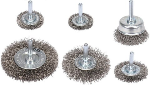 ZESTAW SZCZOTEK NA WIERTARKĘ INOX, 6SZT. YATO ZESTAW SZCZOTEK NA WIERTARKĘ INOX, 6SZT. YATO
