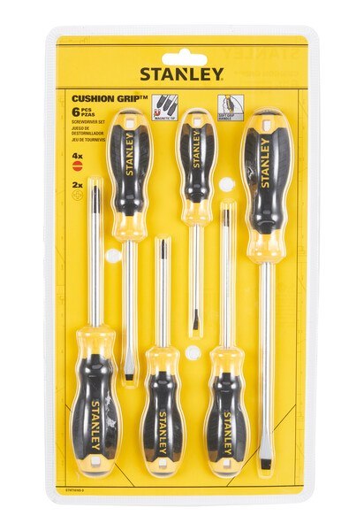 ZESTAW WKRĘTAKÓW C/GRIP, 6SZT. STANLEY ZESTAW WKRĘTAKÓW C/GRIP, 6SZT. STANLEY