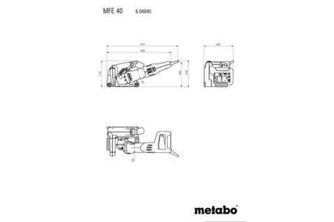 BRUZDOWNICA MFE 40 + 2 TARCZE 125MM (628559000) METABO BRUZDOWNICA MFE 40 + 2 TARCZE 125MM (628559000) METABO