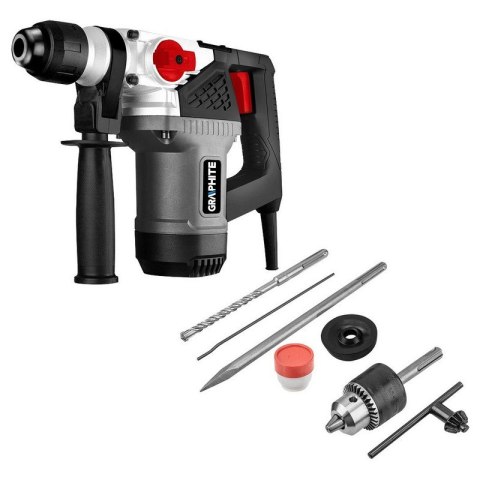 MŁOT UDAROWY OBROTOWY SDS+ 900W, UDAR 4J WALIZKA GRAPHITE