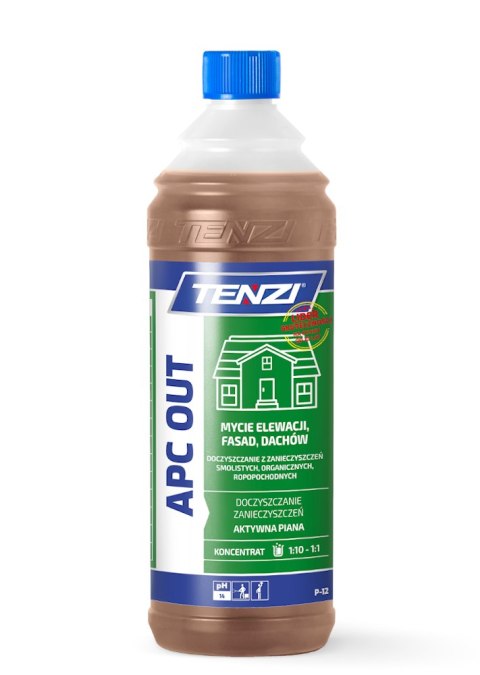 ŚRODEK DO MYCIA ELEWACJI, DACHÓW APC OUT 1L TENZI ŚRODEK DO MYCIA ELEWACJI, DACHÓW APC OUT 1L TENZI