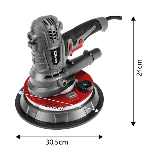 SZLIFIERKA DO GIPSU 900W, 180 MM, LED KRÓTKA GRAPHITE