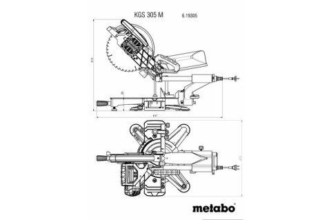 UKOŚNICA KS 305 M LASERCUT METABO UKOŚNICA KS 305 M LASERCUT METABO