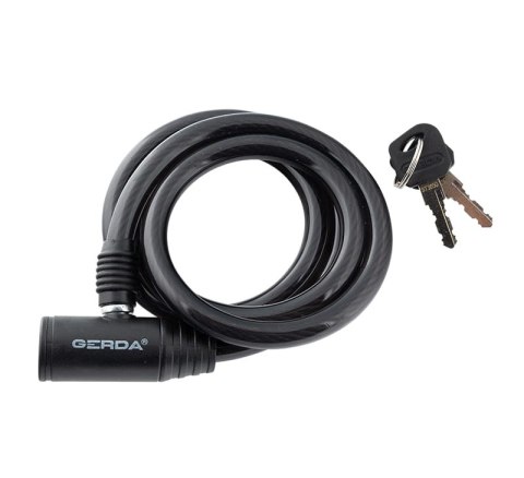 ZAPIĘCIE ROWEROWE LINKA, CZARNY, KORPUS OKRĄGŁY FLEX 1000/8K GERDA ZAPIĘCIE ROWEROWE LINKA, CZARNY, KORPUS OKRĄGŁY FLEX 1000/8K GERDA