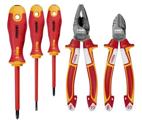 ZESTAW 3 WKRĘTAKÓW FELO-ERGONIC VDE+ 2 OBCINACZKI BOCZNE FELO ZESTAW 3 WKRĘTAKÓW FELO-ERGONIC VDE+ 2 OBCINACZKI BOCZNE FELO