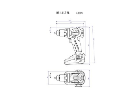 ZESTAW COMBO 18V BS 18 LT BL + SSD 18 LT 200 BL 2*5.2AH METABO