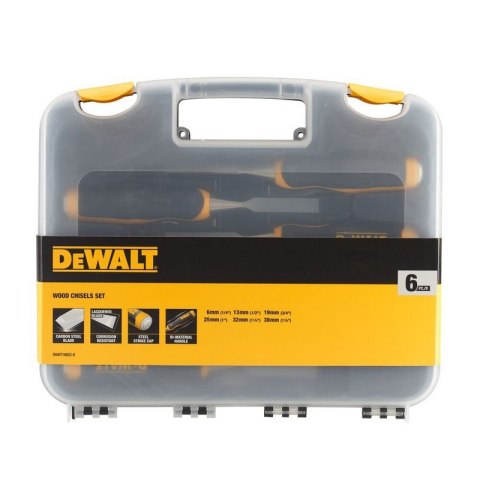 DŁUTA DO DREWNA ZESTAW 6 SZT. DEWALT DŁUTA DO DREWNA ZESTAW 6 SZT. DEWALT
