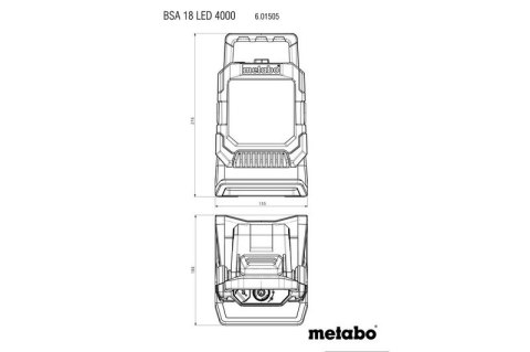 LAMPA BUDOWLANA BSA 18 LED 4000 METABO LAMPA BUDOWLANA BSA 18 LED 4000 METABO