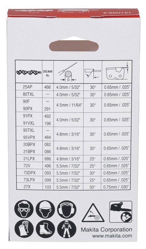 ŁAŃCUCH TNĄCY 10CM 80TXL 0,325'' SZER. ROWKA 1.1MM DUC101 MAKITA ŁAŃCUCH TNĄCY 10CM 80TXL 0,325'' SZER. ROWKA 1.1MM DUC101 MAKITA
