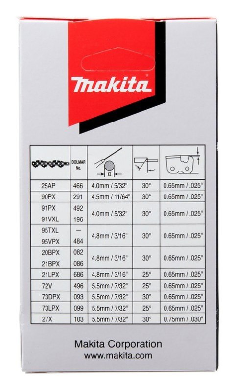 ŁAŃCUCH TNĄCY 25AP 11,5CM 1,3MM 1/4'' MAKITA ŁAŃCUCH TNĄCY 25AP 11,5CM 1,3MM 1/4'' MAKITA
