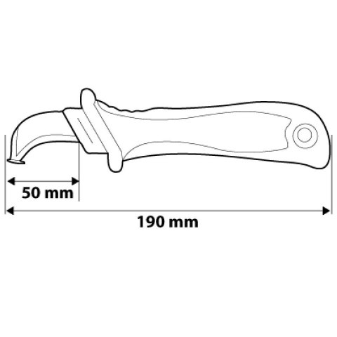 NÓŻ MONTERSKI 1000V 190MM NEO NÓŻ MONTERSKI 1000V 190MM NEO