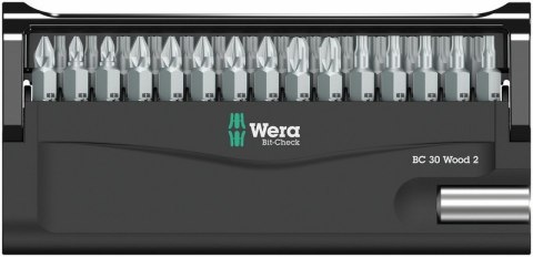 ZESTAW BITÓW BIT-CHECK 30 WOOD 2 SB, 30 CZ. WERA ZESTAW BITÓW BIT-CHECK 30 WOOD 2 SB, 30 CZ. WERA