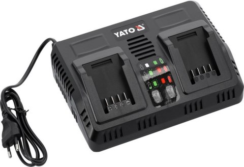 INTELIGENTNA ŁADOWARKA PODWÓJNA 18V (2,4-4,5A) YATO INTELIGENTNA ŁADOWARKA PODWÓJNA 18V (2,4-4,5A) YATO