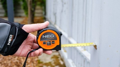 MIARA ZWIJANA STALOWA 8M/25MM MAGNES NEO