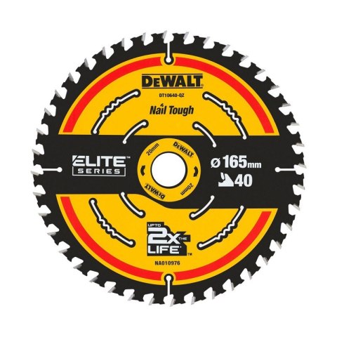 PIŁA TARCZOWA DO DREWNA ELITE 165*20MM 40 ZĘBÓW DEWALT PIŁA TARCZOWA DO DREWNA ELITE 165*20MM 40 ZĘBÓW DEWALT