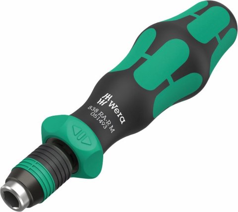 RĘKOJEŚĆ Z UCHWYTEM DO GROTÓW 838 RA-R,FUNKCJA GRZECH. 1/4'' WERA
