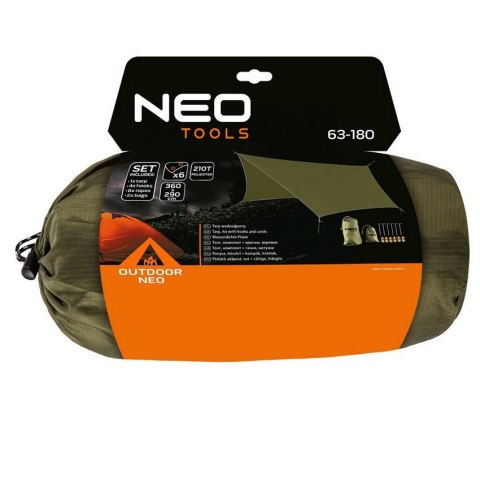 TARP WODOODPORNY 360 X 290 CM 210T PU3000 NEO TARP WODOODPORNY 360 X 290 CM 210T PU3000 NEO