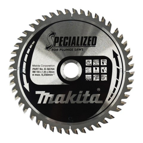 PIŁA SPIEKOWA DO DREWNA SPECJALIZED T.C.T 165*20MM 48Z MAKITA PIŁA SPIEKOWA DO DREWNA SPECJALIZED T.C.T 165*20MM 48Z MAKITA