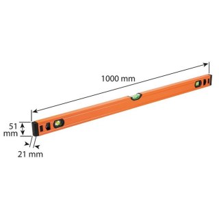 POZIOMICA ALUMINIOWA S300 3, LIBELLE 100CM. NEO
