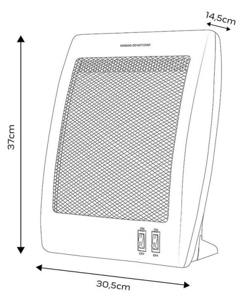 PROMIENNIK KWARCOWY PODCZERWIENI 400W/800W NEO