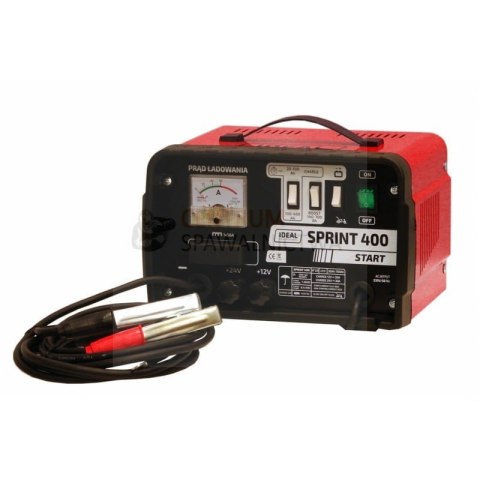 PROSTOWNIK Z ROZRUCHEM SPRINT 400 START 45A 230V 12/24V IDEAL PROSTOWNIK Z ROZRUCHEM SPRINT 400 START 45A 230V 12/24V IDEAL