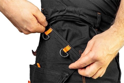 SPODNIE ROBOCZE HD SLIM ODPINANE KIESZENIE ROZMIAR L NEO