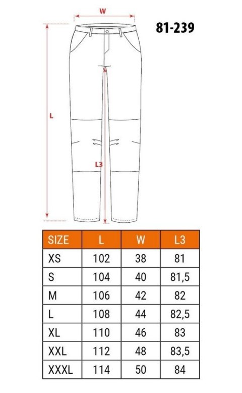 SPODNIE ROBOCZE HD SLIM ODPINANE KIESZENIE ROZMIAR L NEO