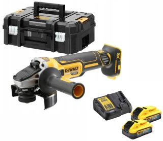 SZLIFIERKA KĄTOWA AKUMULATOROWA 125 MM XR 2*5,0AH POWERSTA DEWALT