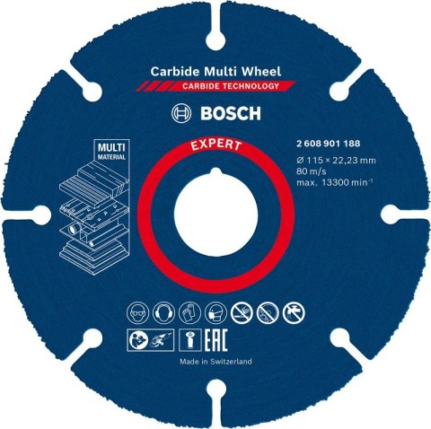 TARCZA UNIWERSALNA EXPERT CARBIDE MULTI WHEEL CMW 115*22MM BOSCH TARCZA UNIWERSALNA EXPERT CARBIDE MULTI WHEEL CMW 115*22MM BOSCH