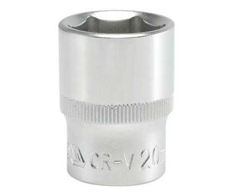 NASADKA KRÓTKA 6-KĄTNA CHROMOWANA 1/2'' 20MM YATO NASADKA KRÓTKA 6-KĄTNA CHROMOWANA 1/2'' 20MM YATO