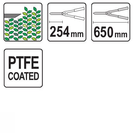NOŻYCE DO ŻYWOPŁOTU 625MM YATO NOŻYCE DO ŻYWOPŁOTU 625MM YATO