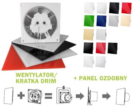 PANEL DO WENTYLATORA DRIM PLEXI BIAŁY MAT AIR ROXY PANEL DO WENTYLATORA DRIM PLEXI BIAŁY MAT AIR ROXY