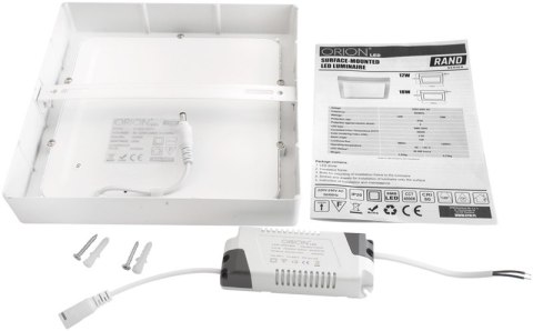 PANEL LED NATYNKOWY Z ZASILACZEM RAND 225*225 18W ORION PANEL LED NATYNKOWY Z ZASILACZEM RAND 225*225 18W ORION